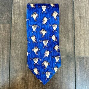 Tasmanian Devil - Looney Tunes - Vintage 1997 Tie - 100% Silk - Made in Italy